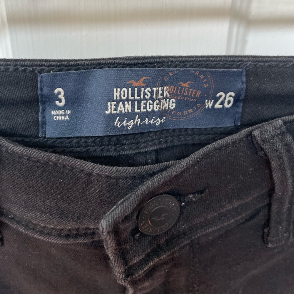 Hollister Jean leggings in black size 3